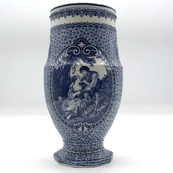 Porcelánová váza Franz Anton Mehlem Bonn.