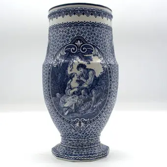 Vase en porcelaine Franz Anton Mehlem Bonn.