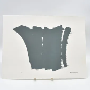Hans Hartung. Naar. Zonder titel (1965), kleurenlithografie, nr. 14 van 150 exemplaren, met certificaat.