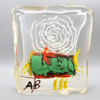 JAMES COIGNARD (1925-2008). SCULPTURE, VERRE D'ART MULTIPLE, ÉDITION LIMITÉE, VERS ANNÉES 2000.