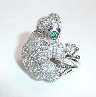 Ring 925 Silber Frosch.