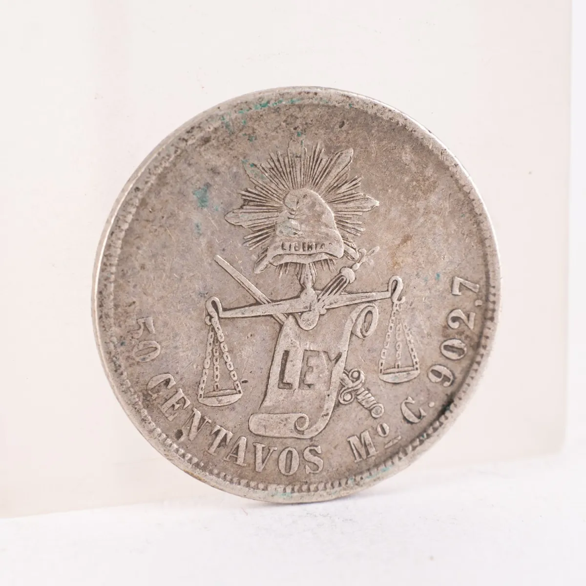 50 Centavos - Mexican Republic - 1869 - Silver
