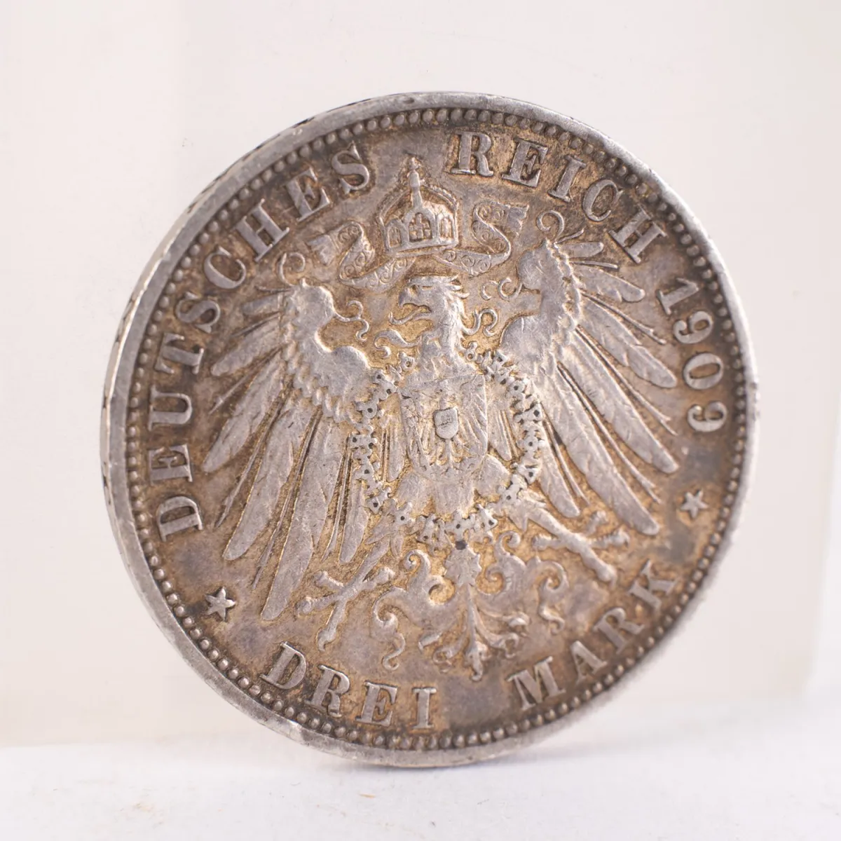 3 Mark - Prusse - 1909 - A - TTB/SUP Argent.