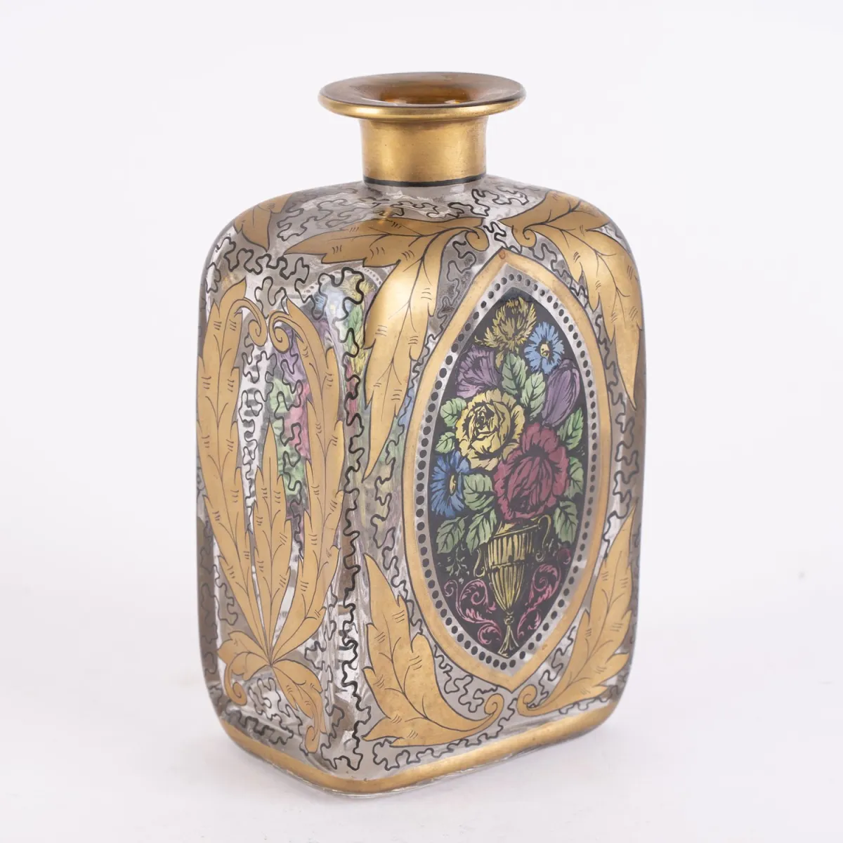 Bottle / flacon, Steinschönau / Czech Republic 1920s / 30s, very nice, undamaged condition. Height approx. 17 cm…