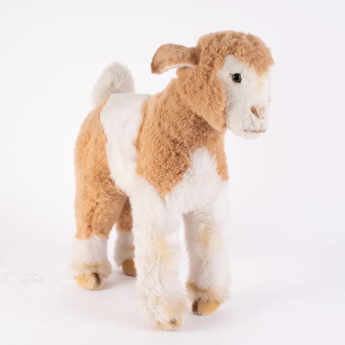 STEIFF - STUDIO ANIMAL kid goat, height approx. 54 cm! Ear with button and flag, very good condition, from collection liquidation.