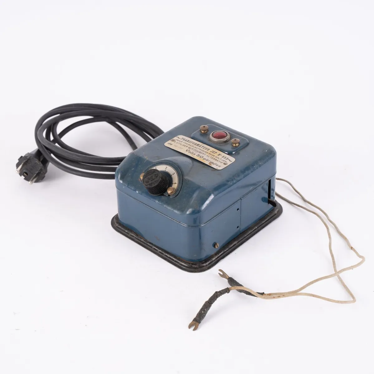 Transformateur Trafo JEP No. 553, ancien modèle, non testé.