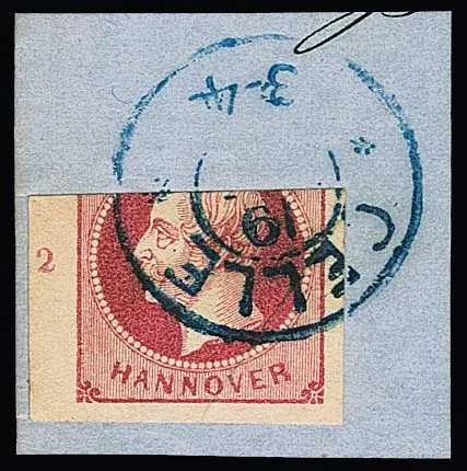 1 Gr. pink, curious "halving" (see photo) on piece with K2 "Celle"