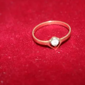 Women's ring 585 gold, size 55, approx. 1.4 g