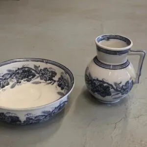 Villeroy&Boch wasset – waskom Ø 37cm en waterkan H 26cm