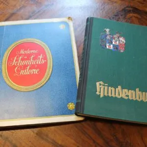 2 Bilderalben Paul v. Hindenburg (ohne Bilder) & Moderne Schönheitsgalerie vollständig