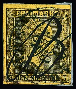 3 Sgr. noir/jaune sur magnifique fragment de lettre avec affranchissement étranger rare par K2 saxon "Dresden Bahnpost-Exp." 1852 et manuscrit en bleu "B"