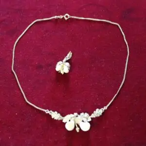 Collier Grandelschmuck avec pendentif assorti en or 333, env. 12 grammes