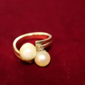 Bague pour dame en or 585, taille 54, env. 7,2 grammes