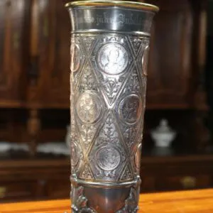 Coupe argentée, pour le 550e anniversaire, H 27cm