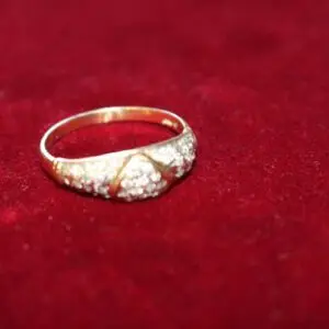 Bague femme or 585, taille 64, env. 3,6 grammes