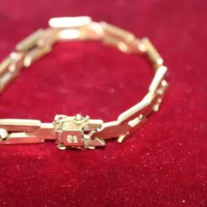 Bracelet en or 585, env. 16,6 grammes, longueur 20 cm