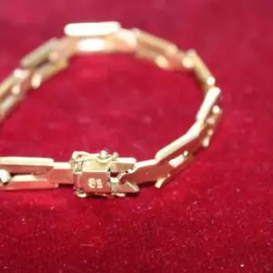 Bracelet en or 585, env. 16,6 grammes, longueur 20 cm