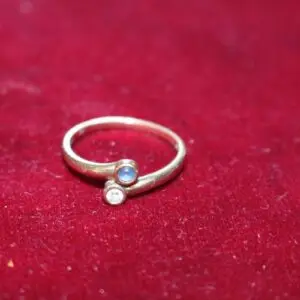 Bague femme or 333, taille 55, env. 1,6 gramme