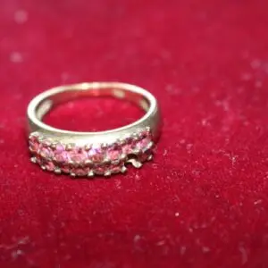 Bague femme or 333, taille 53, env. 3,5 grammes