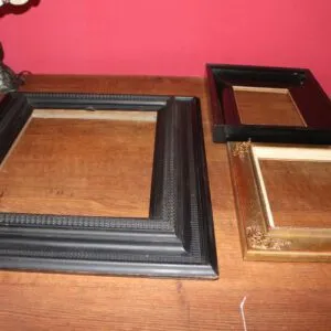 3 Prunk-Bilderrahmen um 1900, B 57cm x H65cm, B 34cm x H 40cm, B 32cm x H 36cm