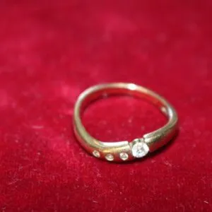 Bague femme or 333, taille 55, env. 2 grammes