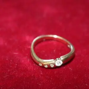 Bague femme or 333, taille 55, env. 2 grammes
