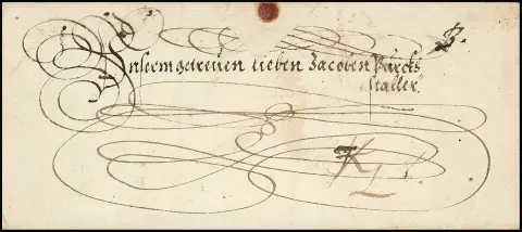Vienna, 1612, decorative sealed imperial letter with letterhead of Emperor Matthias and signatures, complete content