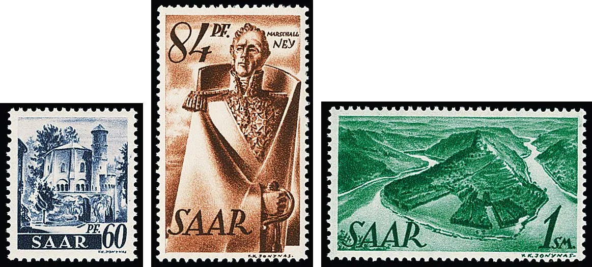 Postage stamps, the reprint without overprint, complete mint never hinged set in flawless condition. A rare issue, signed and certificate Hoffmann. Mi. 7000,-