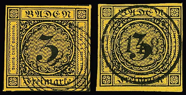 3 Kr. dark brown/dark yellow, eight selected pieces, some luxury, with clear cancellations, including cutting giant (all four sides adjacent stamps), margin piece, etc.
