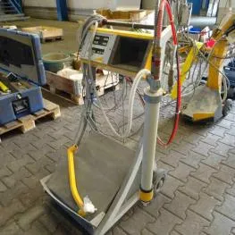 Electric control unit for powder coating guns