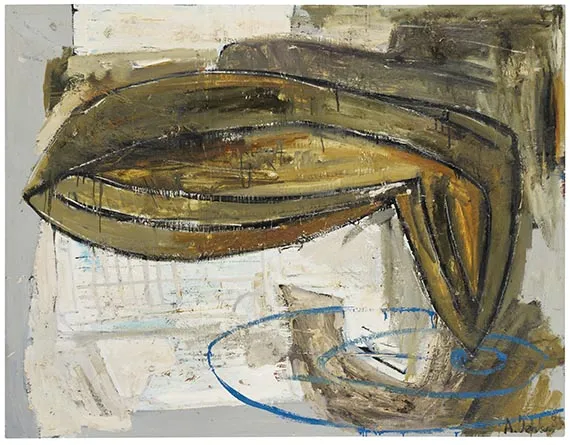 Albert Oehlen, Am Wasser, 1985