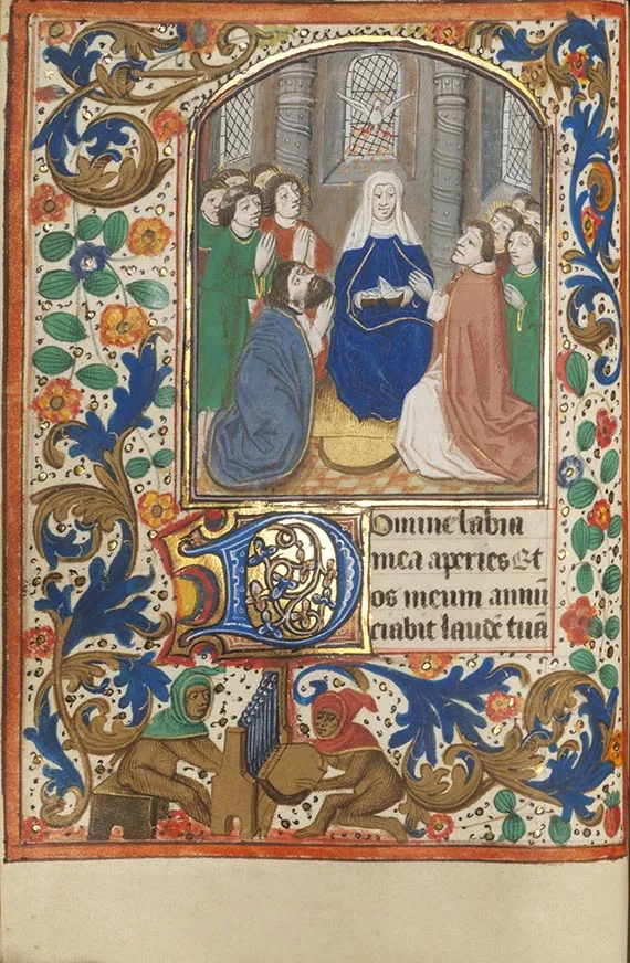 Manuskripte, Stundenbuch auf Pergament. Flandern und Nordfrankreich, um 1480