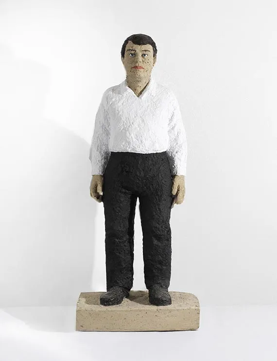 Stephan Balkenhol, Man with White Shirt, 1992