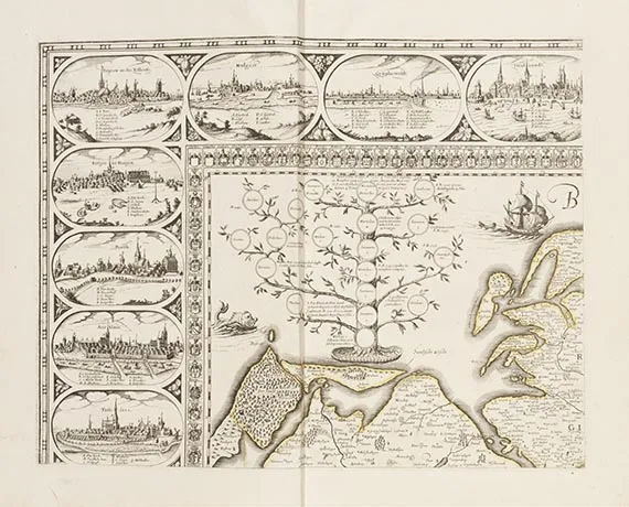 Eilhard Lubin, Nova illustrissimi principatus Pomeraniae descriptio. Veggkart over Pommern