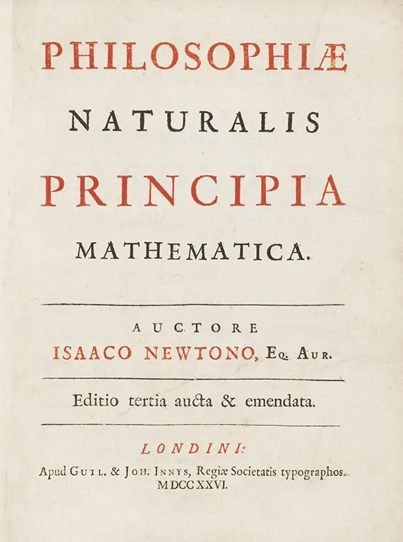 Isaac Newton, Philosophiae naturalis principia mathematica