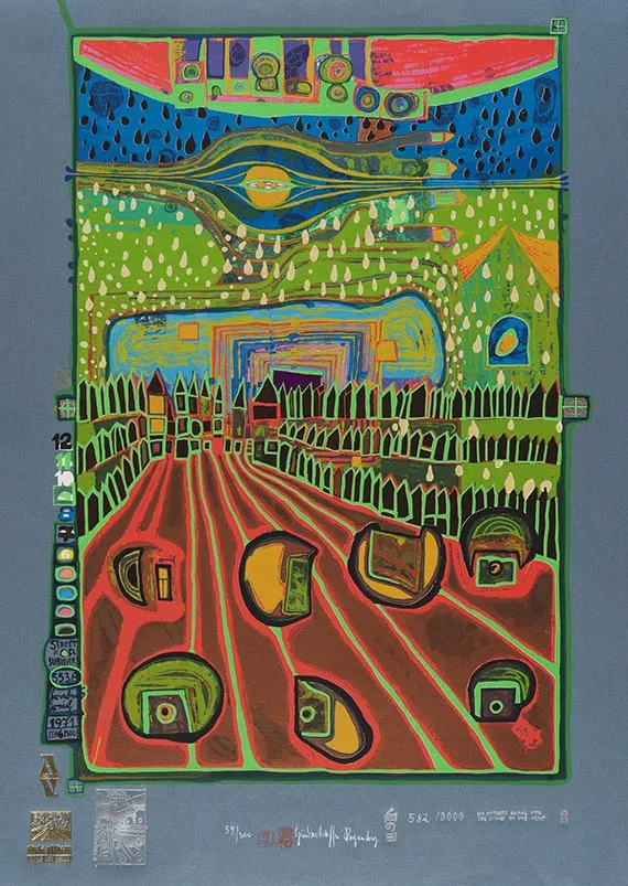 Friedensreich Hundertwasser, Regentag - cassette, 1972