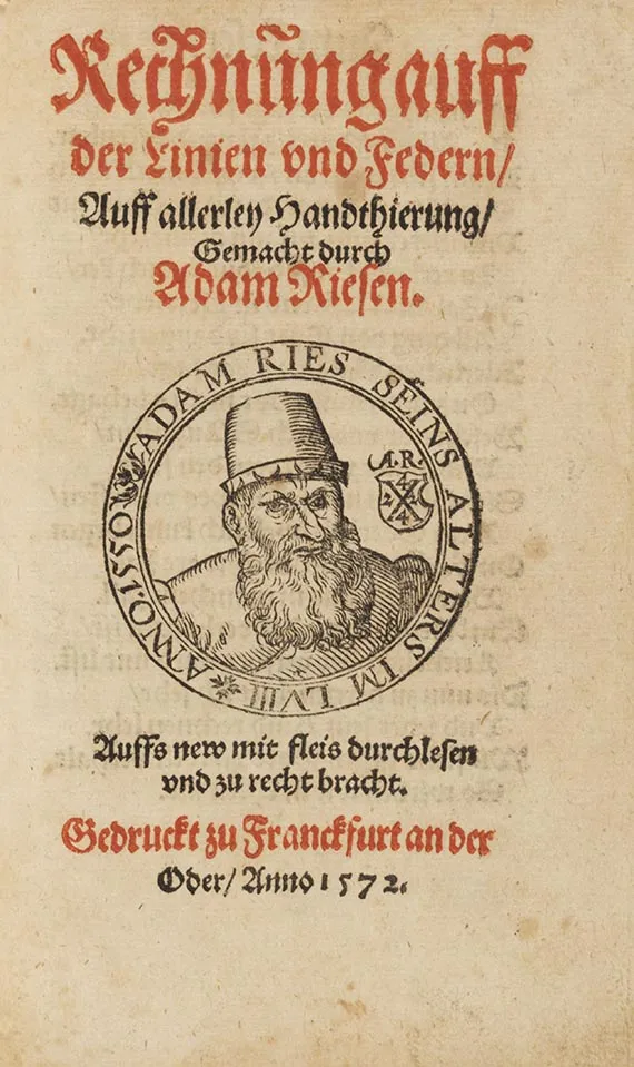 Adam Riese, Rechnung auff der Linien und Federn