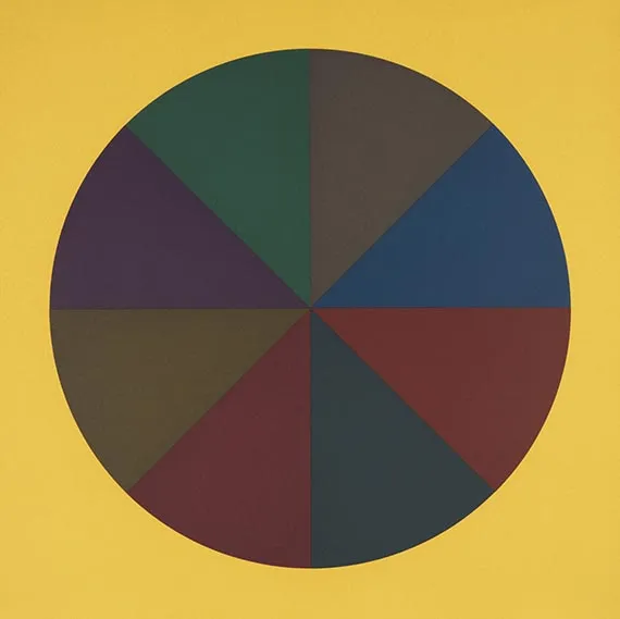 Sol LeWitt, A circle divided into eight parts
