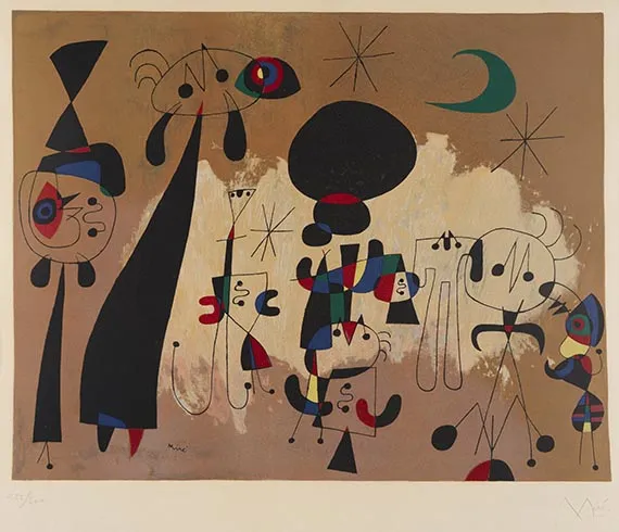 Joan Miró, Femme Lune Etoiles, 1960