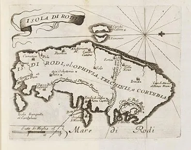 Vincenzo Maria Coronelli, Isola di Rodi, 1688