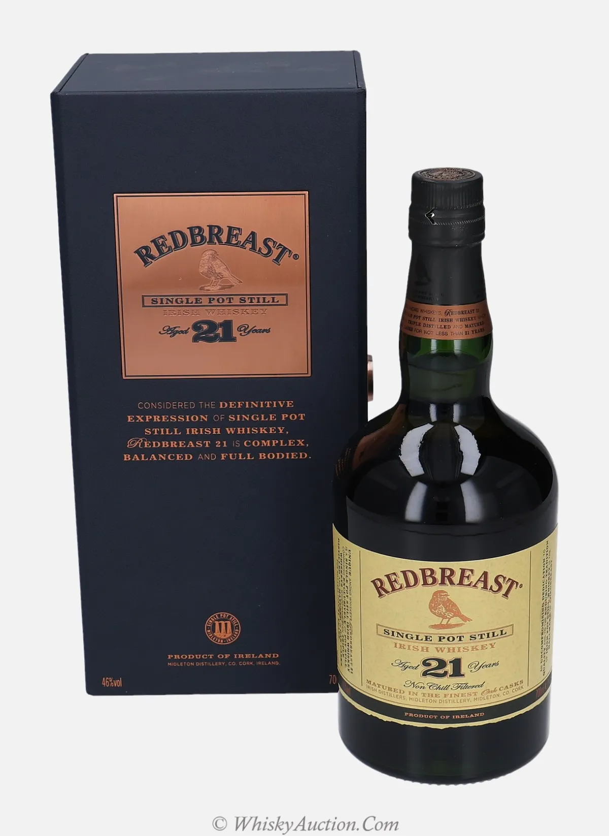 Redbreast 21 ans Irish Whiskey Single Pot Still, 46%vol, 700ml, Strong Box