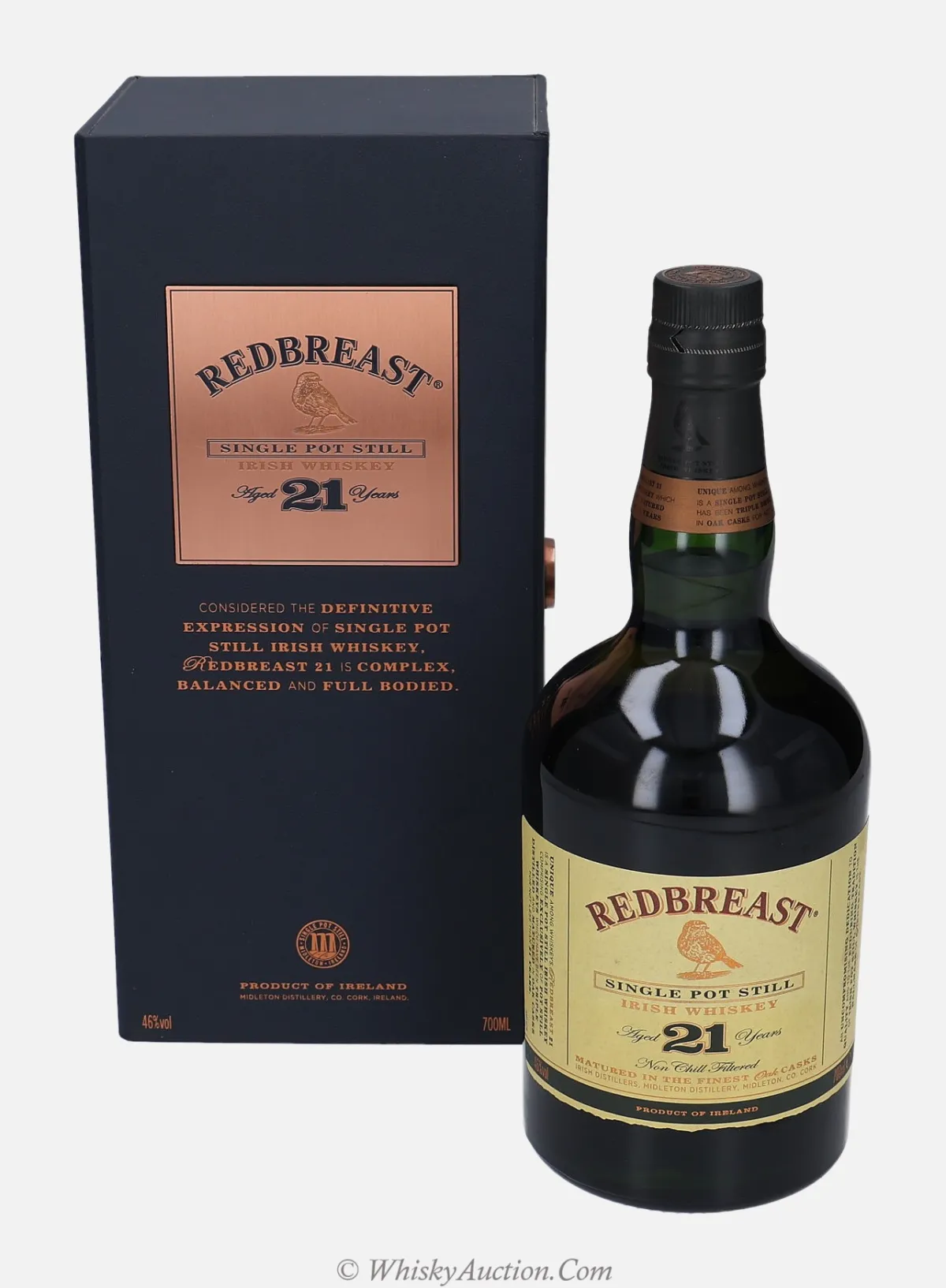 Redbreast 21 ans Irish Whiskey Single Pot Still, 46%vol, 700ml, Strong Box
