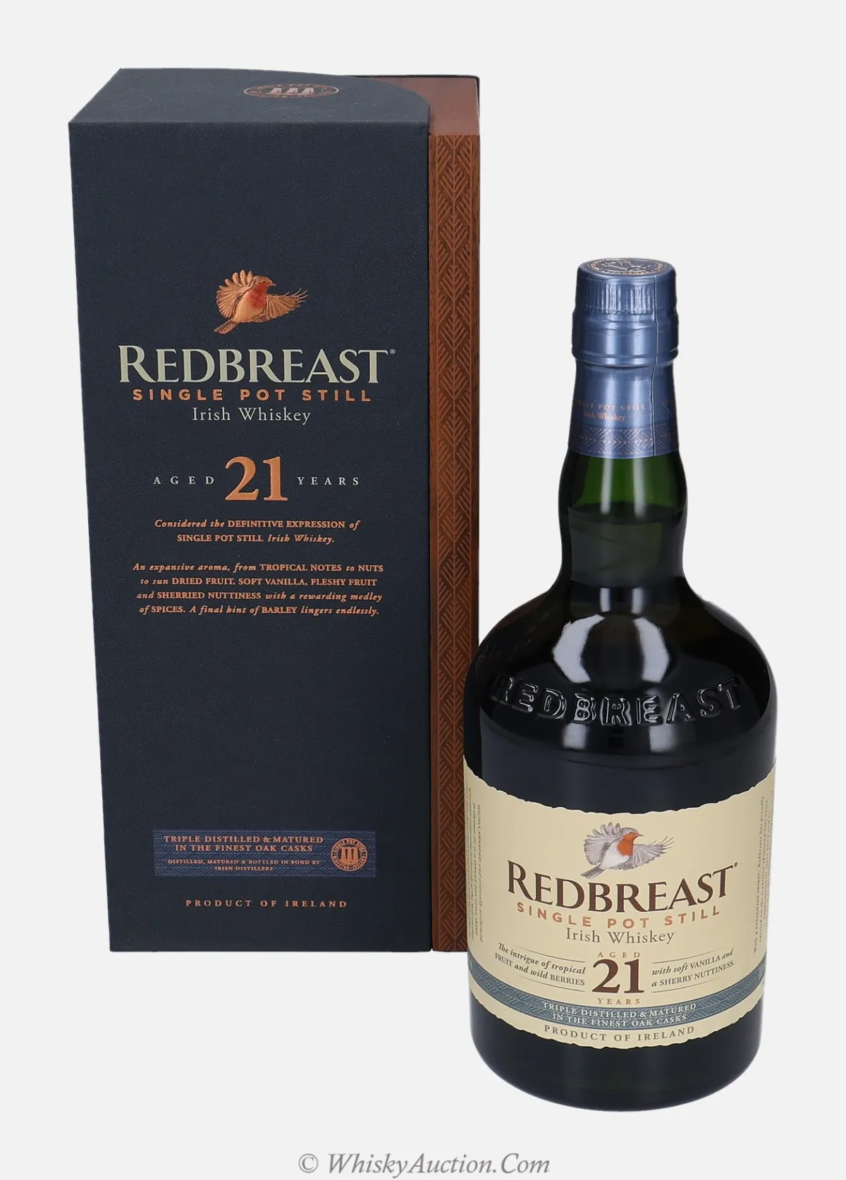 Redbreast 21 ans Irish Whiskey Single Pot Still, 46%vol, 700ml, Wooden Box