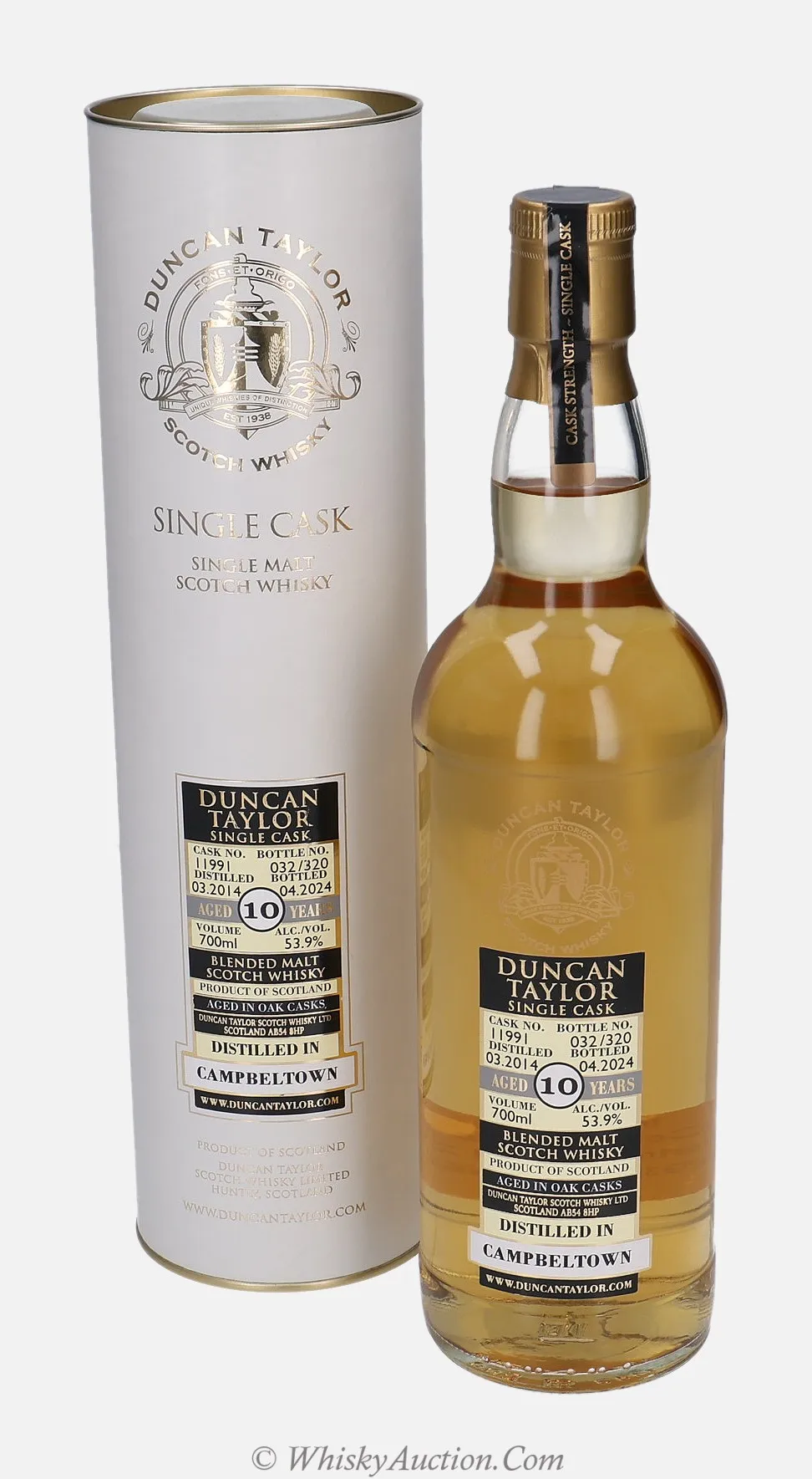 Single Cask 10 let (3.2014 / 4.2024) – Duncan Taylor & Co. Ltd.