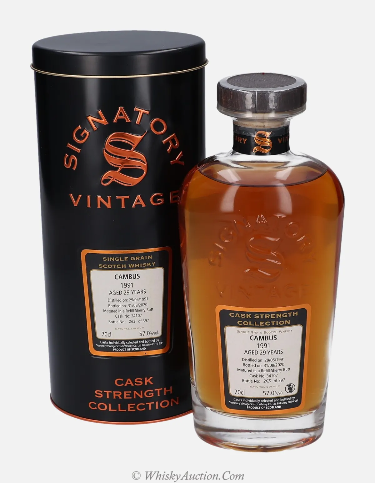 Cambus Cask Strength Collection 29 lat (29.5.1991 / 31.8.2020) – Signatory Vintage Scotch Whisky Co. Ltd.