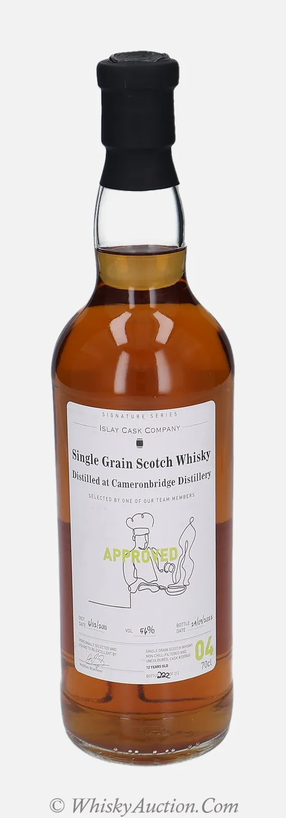 Cameronbridge Signature Series 12 lat (16.2.2010 / 24.3.2022) – Islay Cask Company