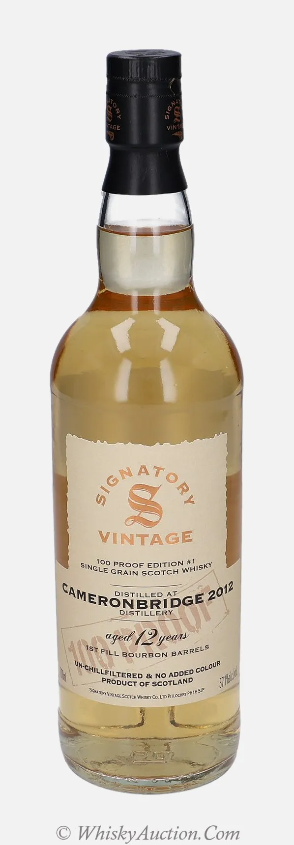 Cameronbridge 100 Proof Edition 12 lat (2012 / 14.2.2025) – Signatory Vintage Scotch Whisky Co. Ltd.