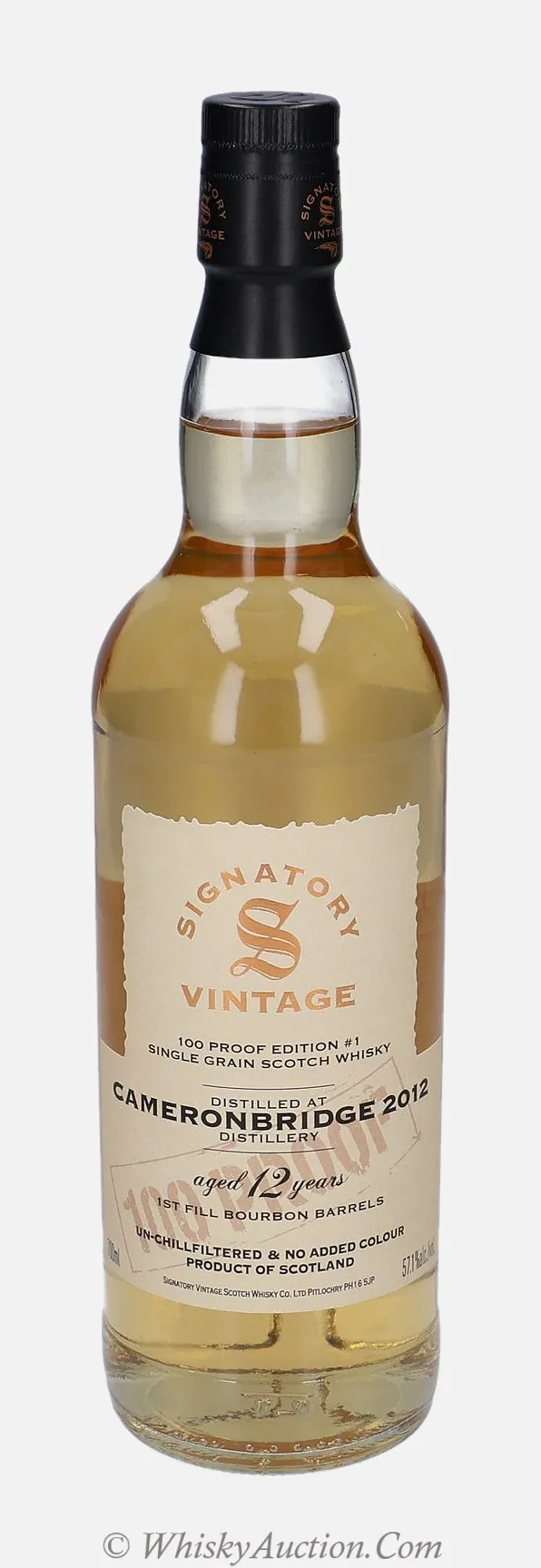 Cameronbridge 100 Proof Edition 12 lat (2012 / 14.2.2025) – Signatory Vintage Scotch Whisky Co. Ltd.