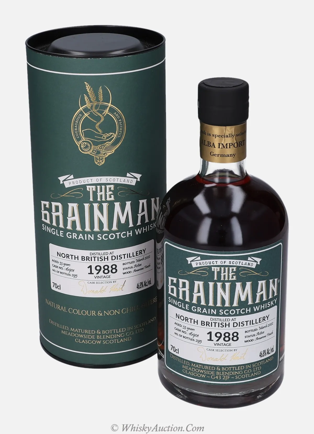 North British The Grainman 33 ans (1988 / mars 2022) – Meadowside Blending Co. Ltd.
