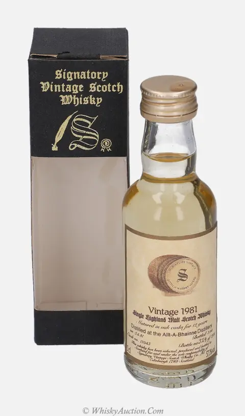 Allt - a - Bhainne 12 let (5.6.1981 / 3.1994) – Signatory Vintage Scotch Whisky Co. Ltd.